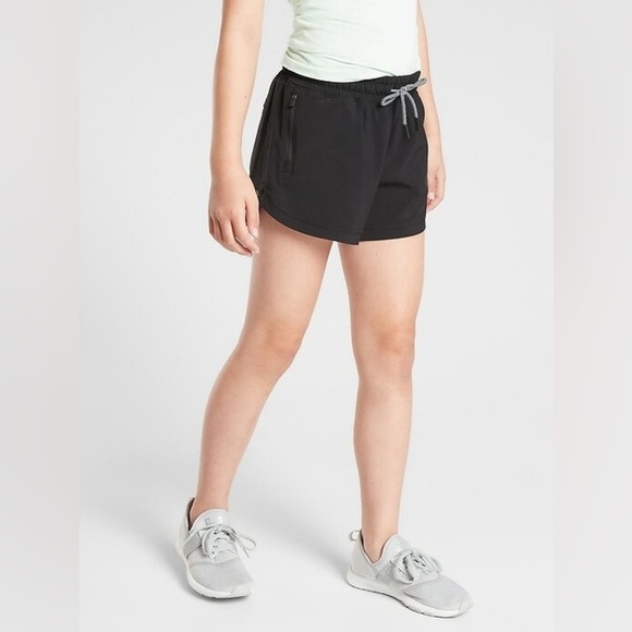 Athleta Girl Black All Play 3" Active Short size 12 - Picture 2 of 11